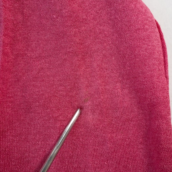 Boden Sweater Womens 2 Pink Linen Wrap Style 3/4 Length Sleeves - Picture 6 of 15